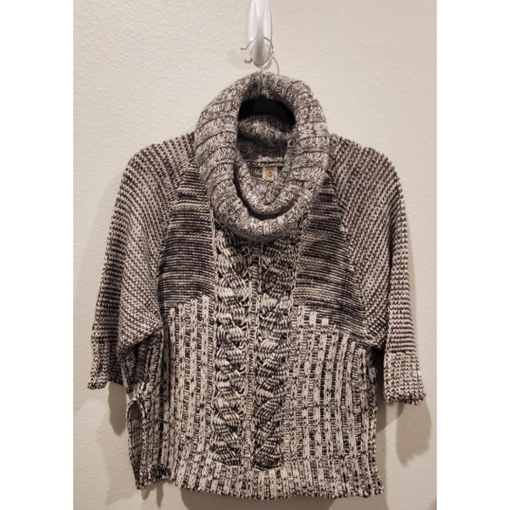 XCVI Short Sleeve Cowl Neck Sweater